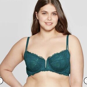 Auden Deep Teal Lace Bra